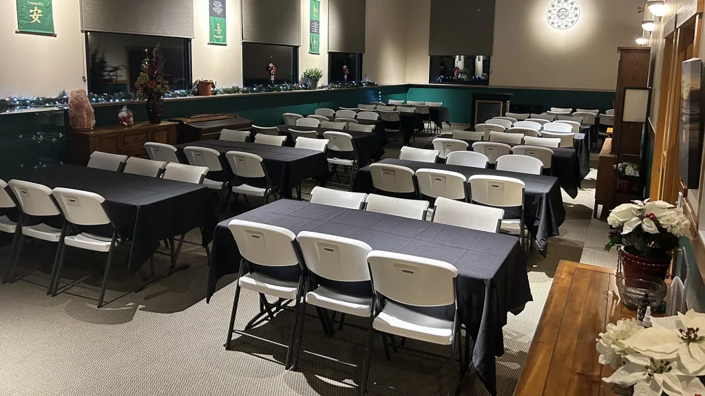 event center can hold up to 100 guest